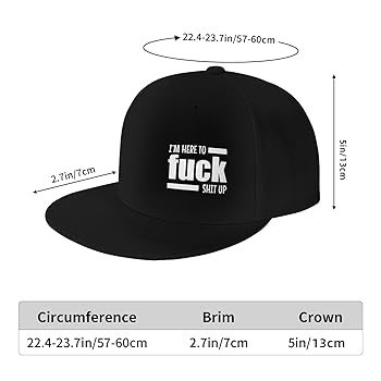 fwoeqiz I'm Here to Fuck-Shit-Up Hat Flat Bill Trucker Hats